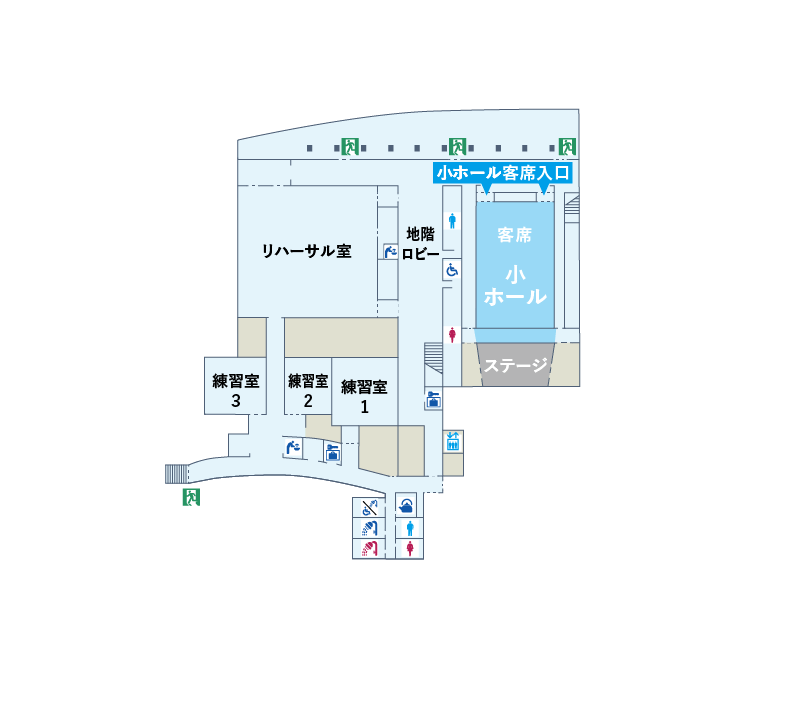 フロアマップ地下1階